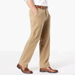 Dockers Workday Khaki With Smart 360 Flex Mens Classic Fit Big and Tall Flat Front Pant