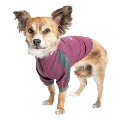 Dog Helios ® 'Eboneflow' Mediumweight 4-Way Stretch Flexible and Breathable Performance Dog Yoga T-Shirt