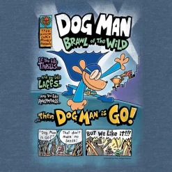 Dog Man Little & Big Kid Boys Crew Neck Short Sleeve Regular Fit Graphic T-Shirt