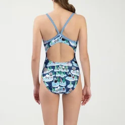Dolfin Womens Juniors Plus Full Coverage One Piece Swimsuit