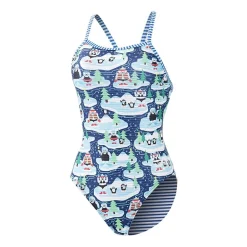 Dolfin Womens Juniors Plus Full Coverage One Piece Swimsuit