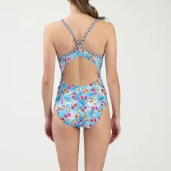 Dolfin Womens Tie Dye Juniors Plus Moderate Coverage One Piece Swimsuit