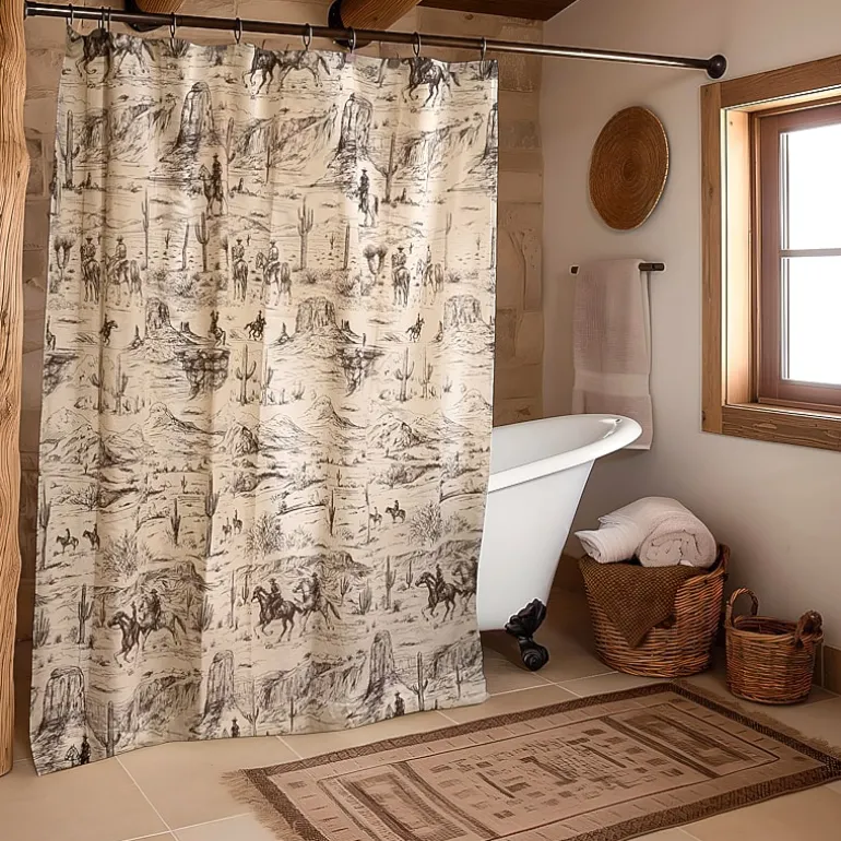 Donna Sharp Cowboy Cotton Shower Curtain