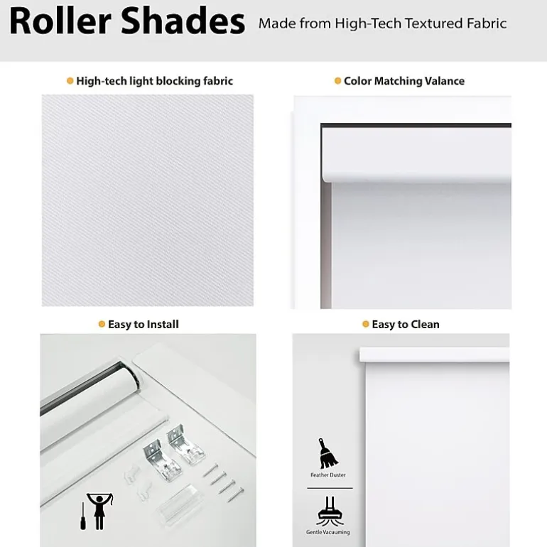 Dover Easy Rise Energy Saving Cordless Room Darkening Roller Shade
