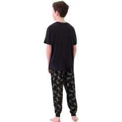Dream Big Peace Out Little & Big Kid Boys Crew Neck Short Sleeve 3-pc. Pajama Set