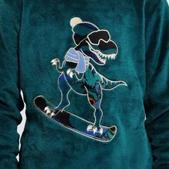 Dream Big Peace Out Little & Big Kid Boys Plush Crew Neck Long Sleeve 2-pc. Pajama Set