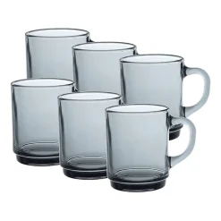 Duralex Versailles 6-pc. 8oz. Coffee Mug Set