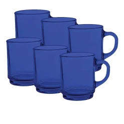 Duralex Versailles 6-pc. 8oz. Coffee Mug Set