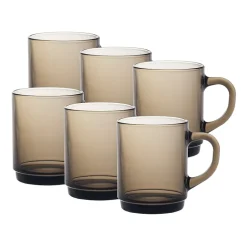 Duralex Versailles 6-pc. 8oz. Coffee Mug Set