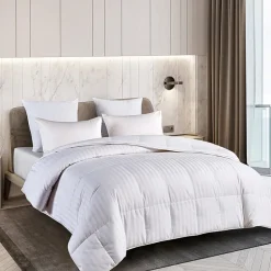 Duraloft Damask-Stripe Heavy-Warmth Down-Alternative Comforter