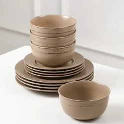 EARTH & CLAY Hazel 24-pc. Stoneware Dinnerware Set