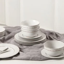 EARTH & CLAY Hazel 24-pc. Stoneware Dinnerware Set