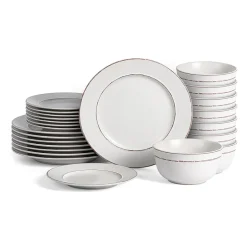 EARTH & CLAY Hazel 24-pc. Stoneware Dinnerware Set