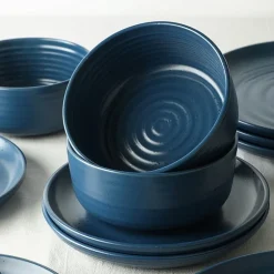 EARTH & CLAY Ion 24-pc. Stoneware Dinnerware Set