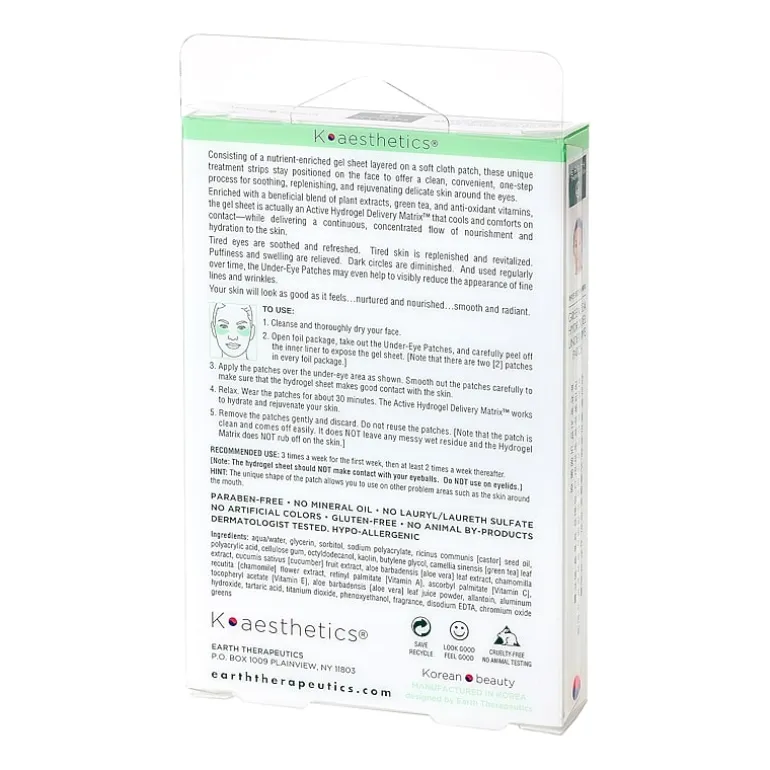 Earth Therapeutics Green Tea Undereye Hydrogel Patch