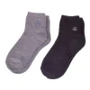 Earth Therapeutics Grey & Black Aloe Moisturizing Socks