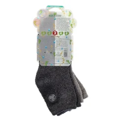 Earth Therapeutics Grey & Black Aloe Moisturizing Socks