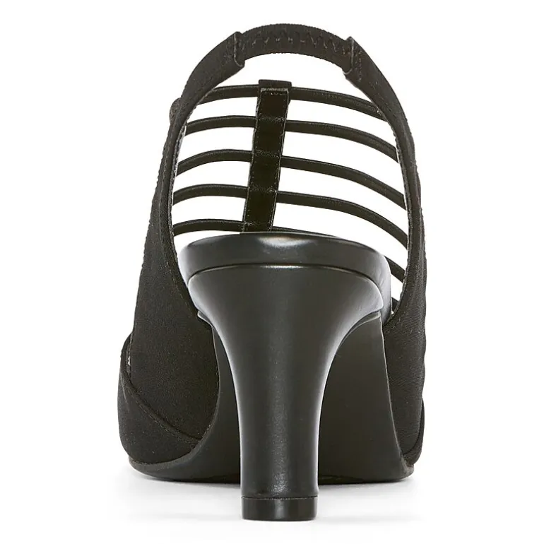 east 5th Neville Womens Round Peep Toe Block Heel Pumps