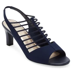 east 5th Neville Womens Round Peep Toe Block Heel Pumps