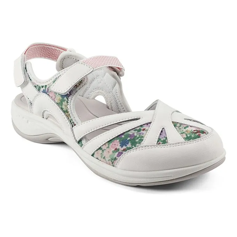 Easy Spirit Womens Esplash Adjustable Strap Flat Sandals