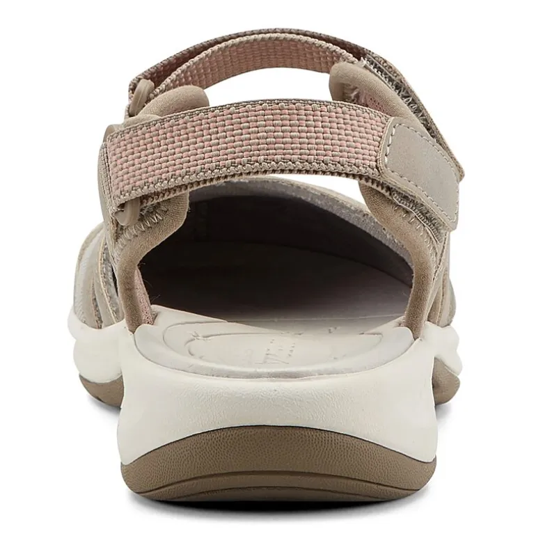 Easy Spirit Womens Esplash Adjustable Strap Flat Sandals