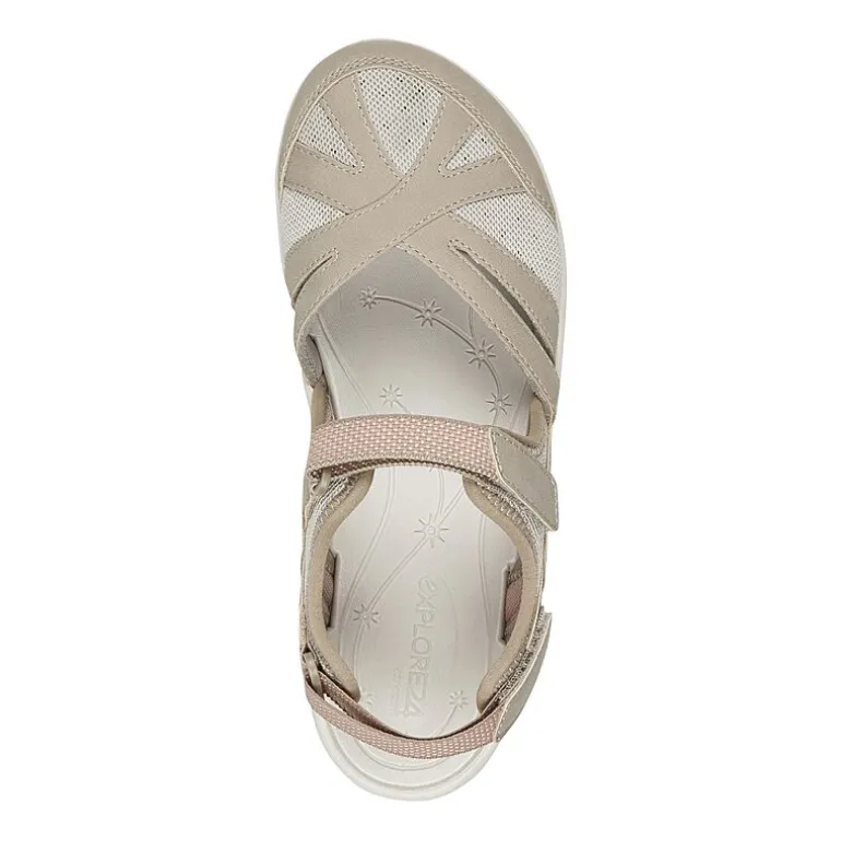 Easy Spirit Womens Esplash Adjustable Strap Flat Sandals