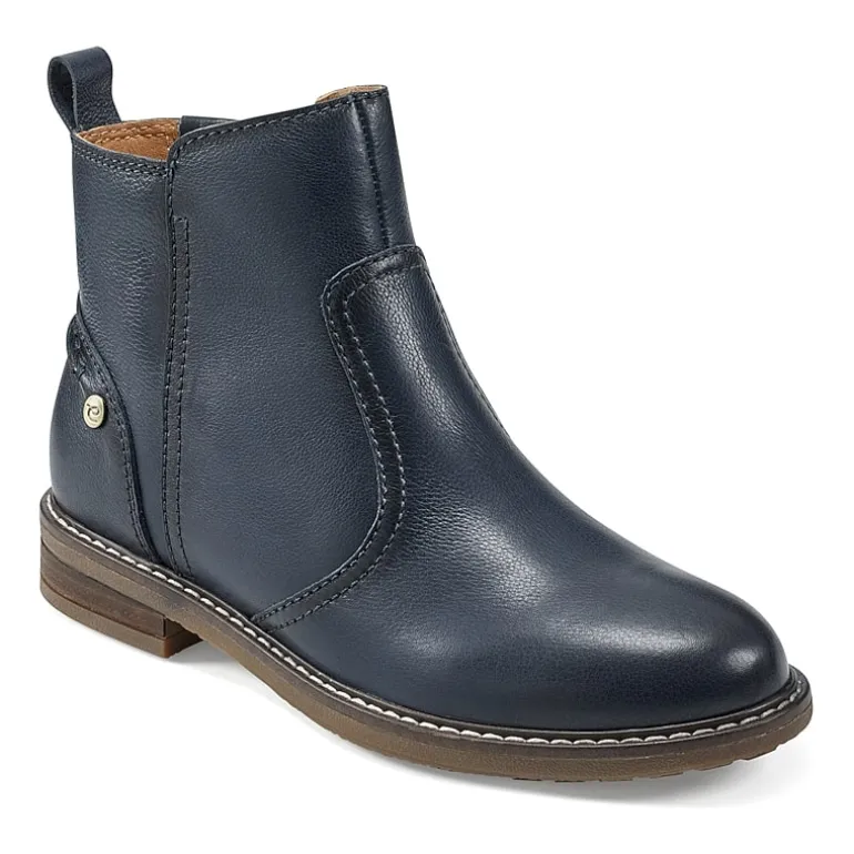 Easy Spirit Womens Juna Stacked Heel Booties