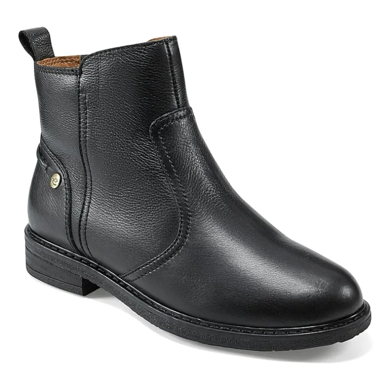 Easy Spirit Womens Juna Stacked Heel Booties
