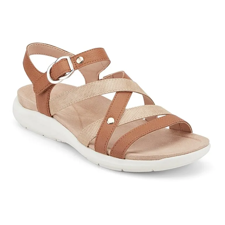 Easy Spirit Womens Wayan Adjustable Strap Flat Sandals