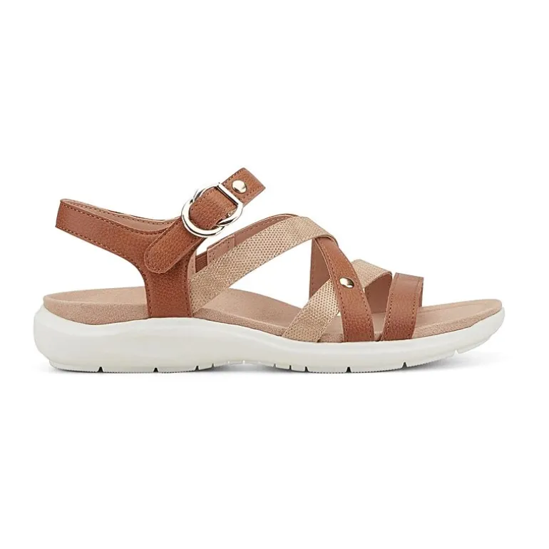 Easy Spirit Womens Wayan Adjustable Strap Flat Sandals