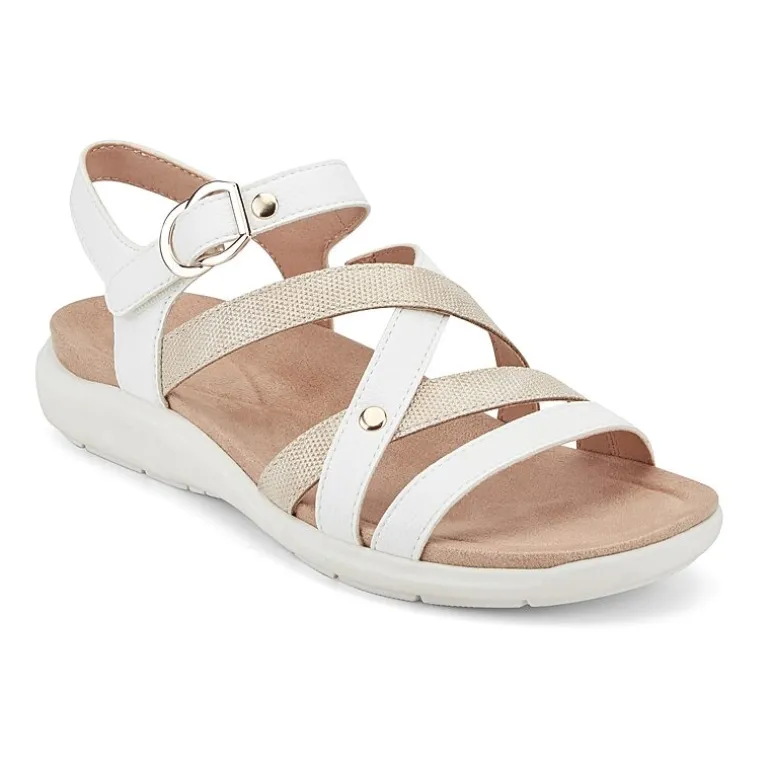 Easy Spirit Womens Wayan Adjustable Strap Flat Sandals