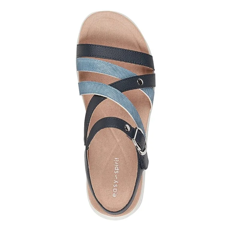 Easy Spirit Womens Wayan Adjustable Strap Flat Sandals
