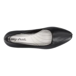 Easy Street Astrid Womens Almond Closed Toe Block Heel Pumps