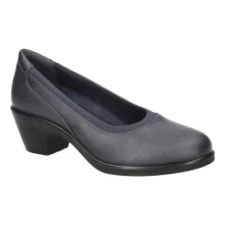 Easy Street Chyler Womens Round Closed Toe Block Heel Pumps