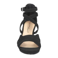 Easy Street Crissa Womens Round Open Toe Stiletto Heel Pumps