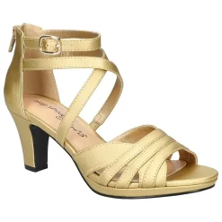 Easy Street Crissa Womens Round Open Toe Stiletto Heel Pumps