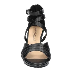 Easy Street Crissa Womens Round Open Toe Stiletto Heel Pumps
