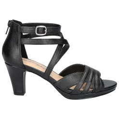 Easy Street Crissa Womens Round Open Toe Stiletto Heel Pumps