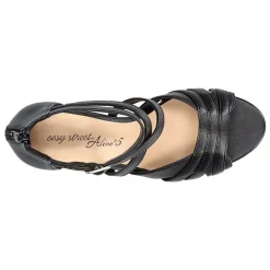 Easy Street Crissa Womens Round Open Toe Stiletto Heel Pumps