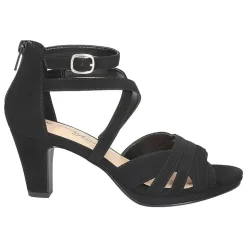 Easy Street Crissa Womens Round Open Toe Stiletto Heel Pumps
