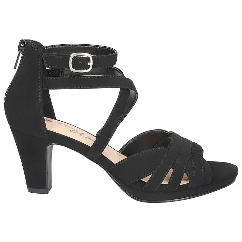 Easy Street Crissa Womens Round Open Toe Stiletto Heel Pumps