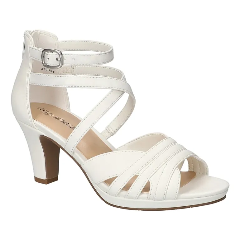 Easy Street Crissa Womens Round Open Toe Stiletto Heel Pumps
