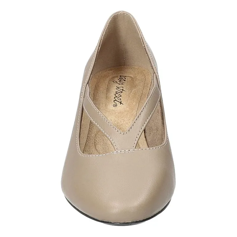 Easy Street Culver Womens Almond Closed Toe Stiletto Heel Pumps