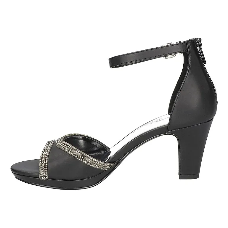 Easy Street Davina Womens Round Open Toe Stiletto Heel Pumps