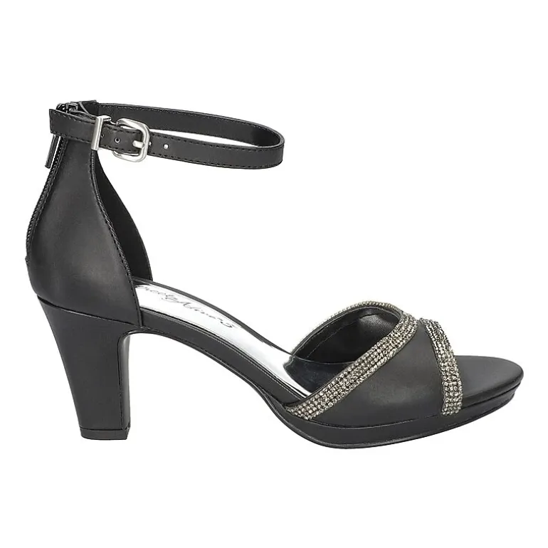 Easy Street Davina Womens Round Open Toe Stiletto Heel Pumps