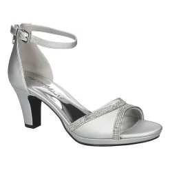 Easy Street Davina Womens Round Open Toe Stiletto Heel Pumps