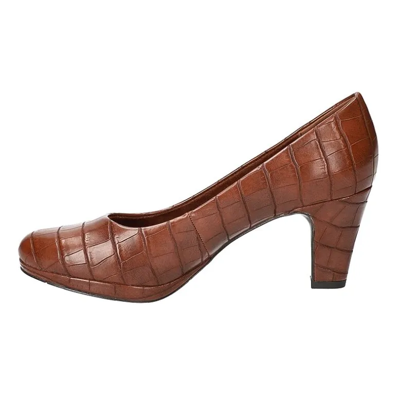 Easy Street Equinox Womens Round Stiletto Heel Pumps