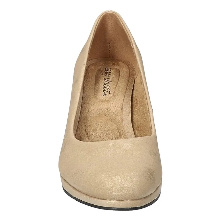 Easy Street Equinox Womens Round Stiletto Heel Pumps