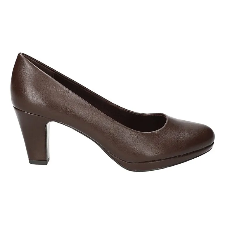 Easy Street Equinox Womens Round Stiletto Heel Pumps