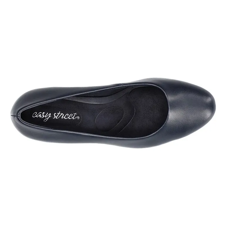 Easy Street Equinox Womens Round Stiletto Heel Pumps